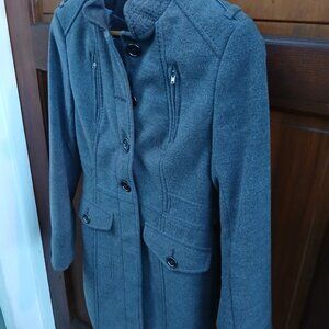 H & M Dark Gray Tailored/Fitted Long Jacket EU34/US4 (XS)